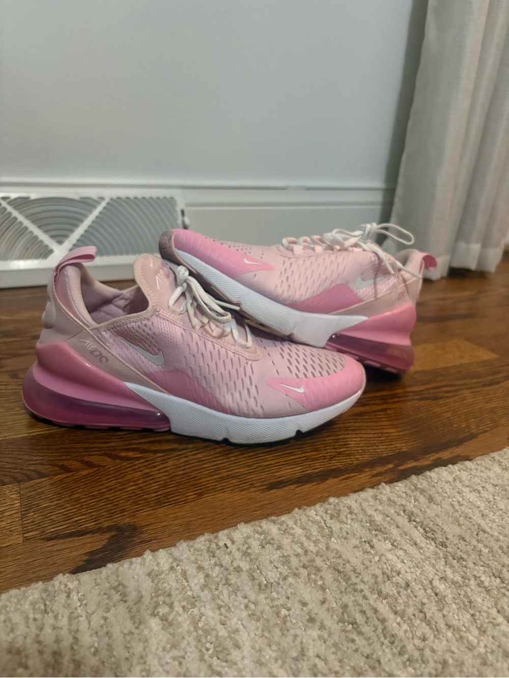 Nike Kids Pink/Light Pink Air Max 270-Style Sneakers